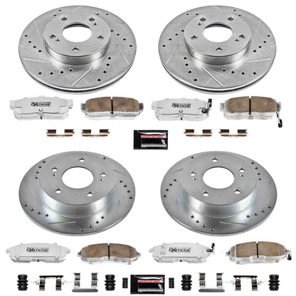 PowerStop Power Stop 89-94 Nissan Maxima Front & Rear Z26 Street Warrior Brake Kit K2780-26