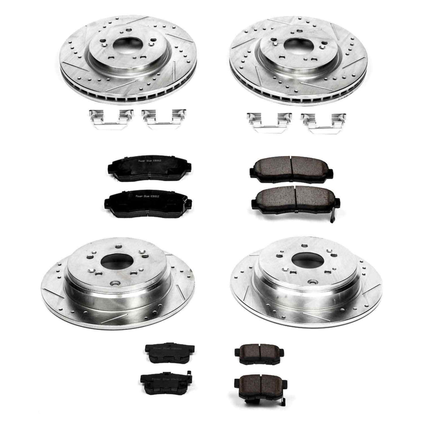 PowerStop Power Stop 07-09 Acura RDX Front & Rear Z23 Evolution Sport Brake Kit K2781