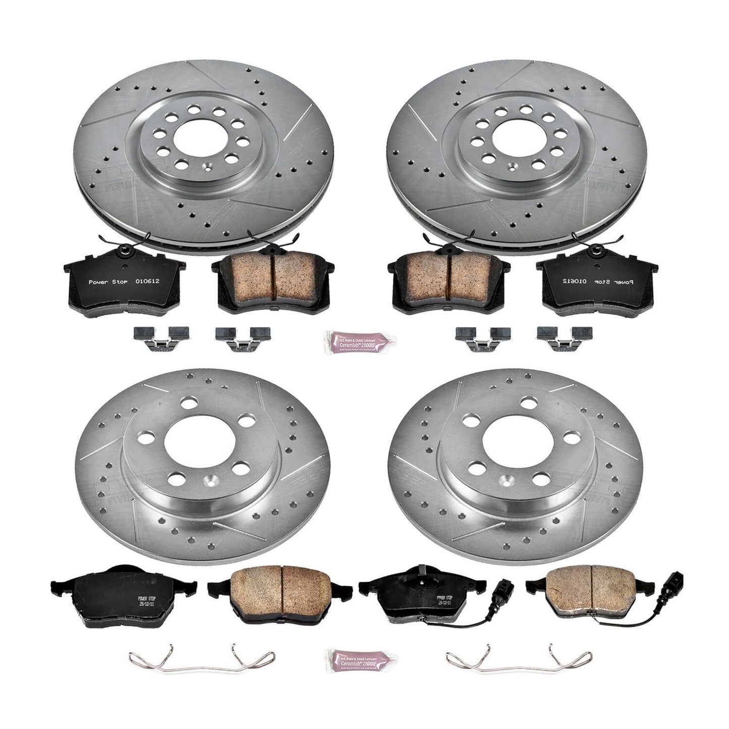 Power Stop 00-06 Audi TT Quattro Front & Rear Z23 Evolution Sport Brake Kit K2795