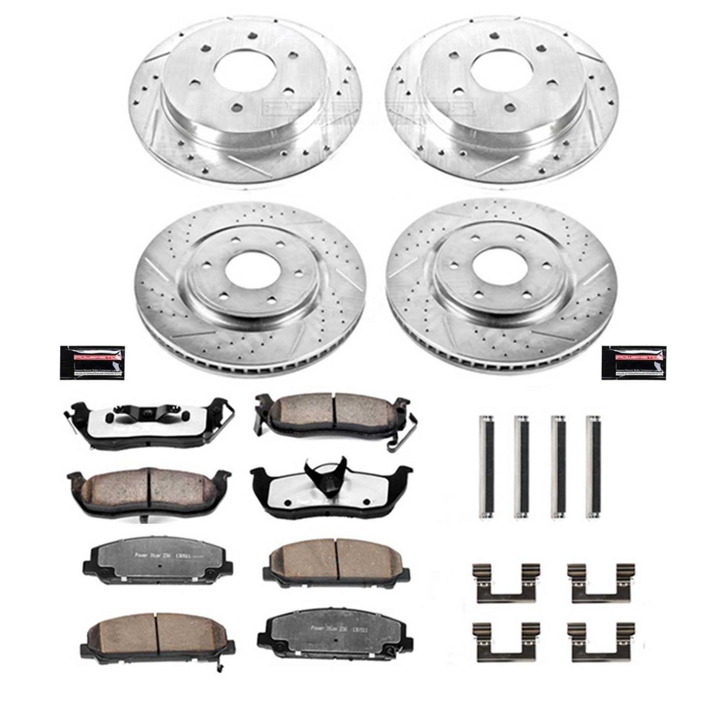 PowerStop Power Stop 06-07 Infiniti QX56 Front & Rear Z36 Truck & Tow Brake Kit K2804-36