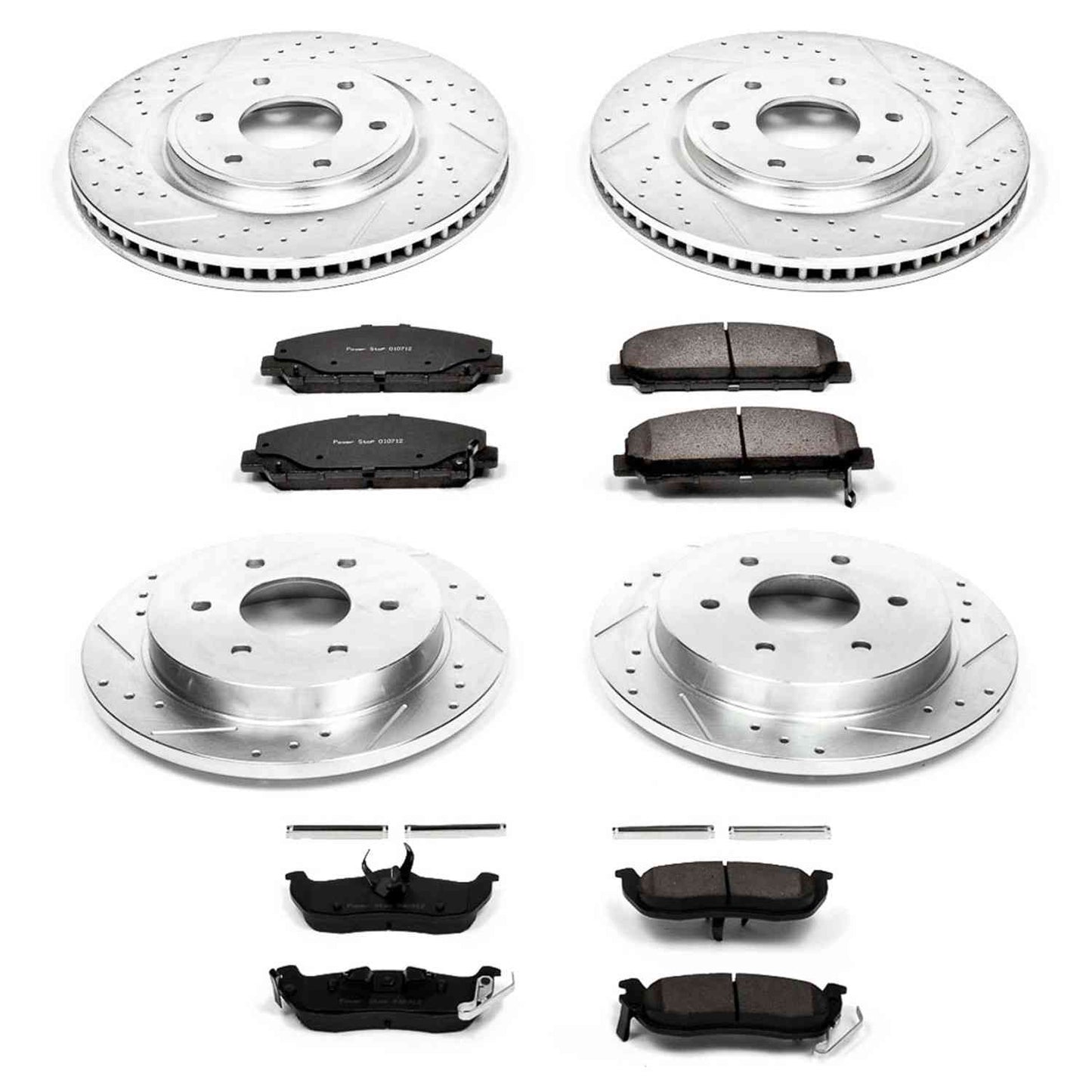 PowerStop Power Stop 06-07 Infiniti QX56 Front & Rear Z23 Evolution Sport Brake Kit K2804