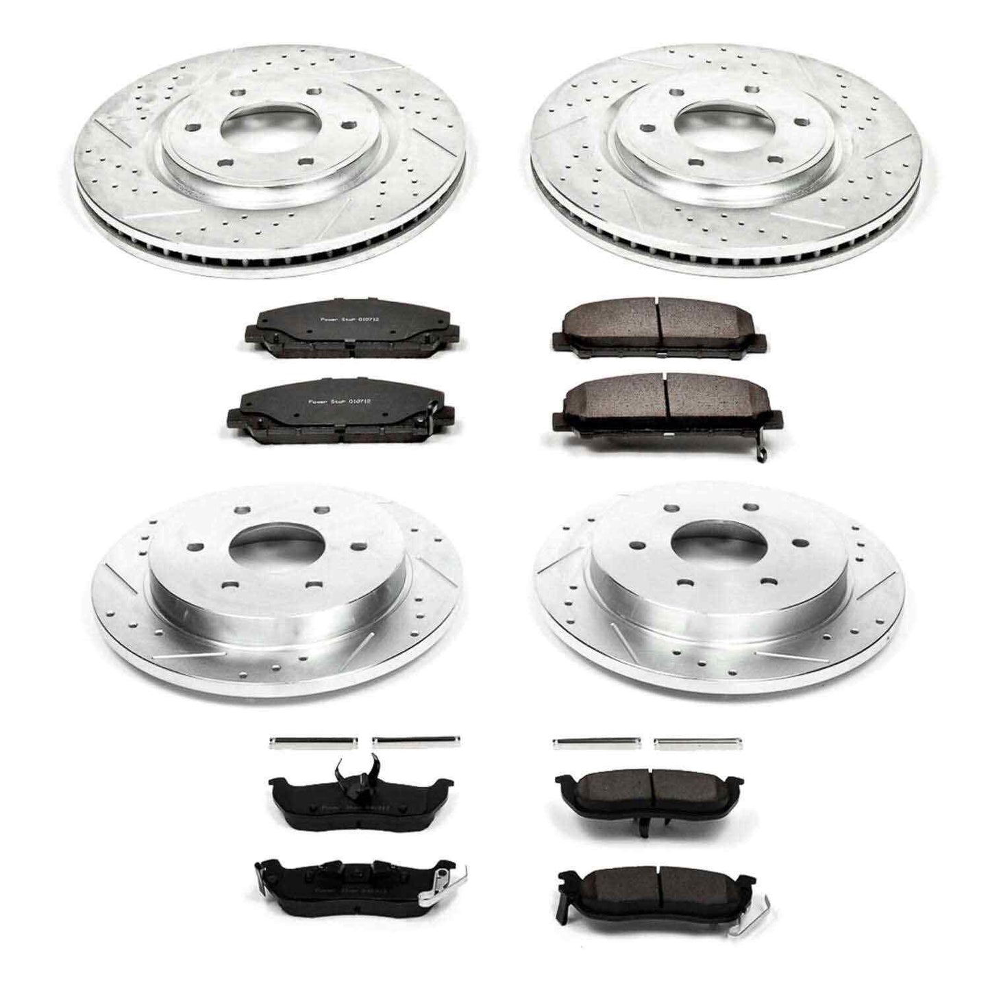 PowerStop Power Stop 08-10 Infiniti QX56 Front & Rear Z23 Evolution Sport Brake Kit K2805