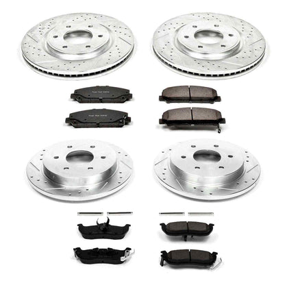 PowerStop Power Stop 08-10 Infiniti QX56 Front & Rear Z23 Evolution Sport Brake Kit K2805