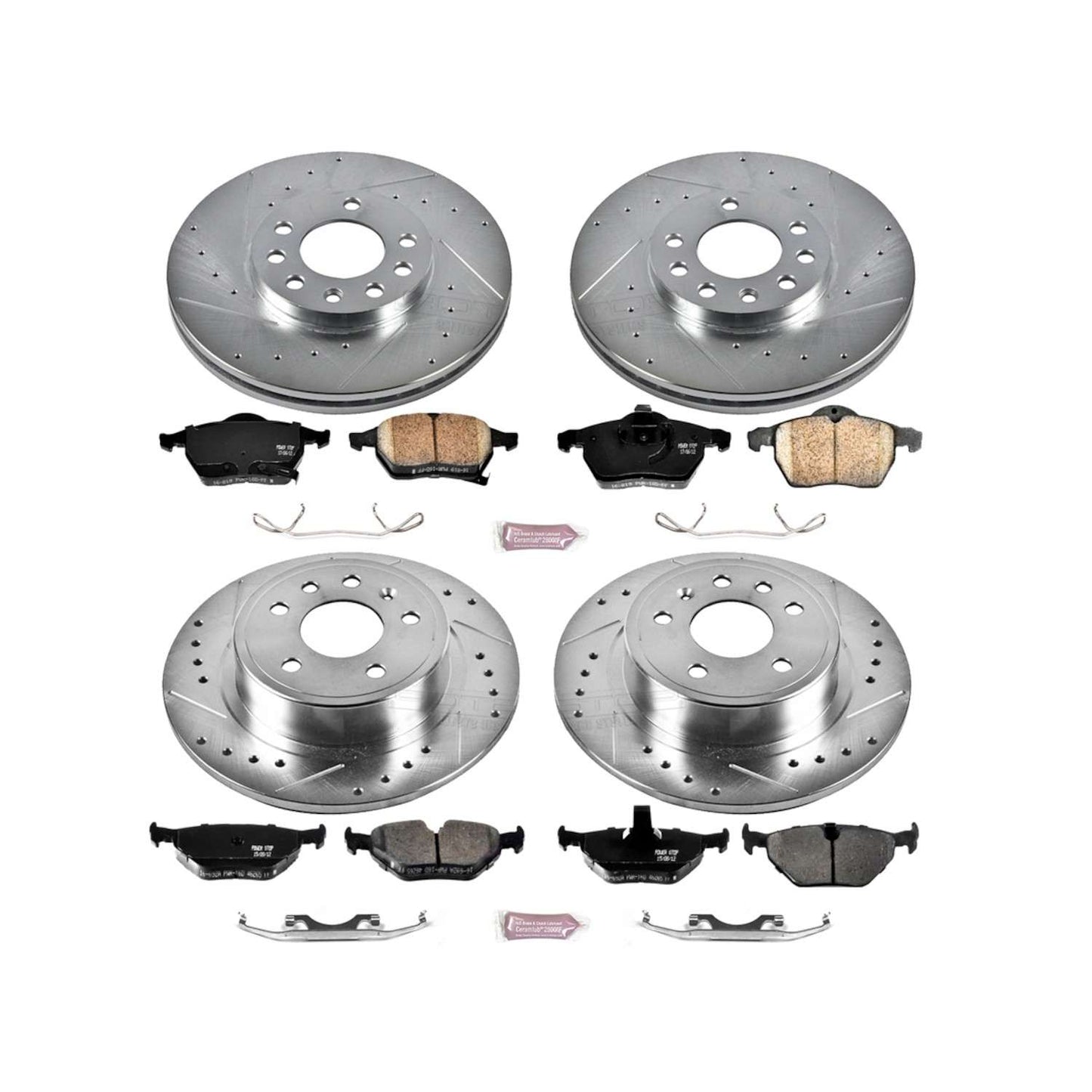 PowerStop Power Stop 99-06 Saab 9-5 Front & Rear Z23 Evolution Sport Brake Kit K2808