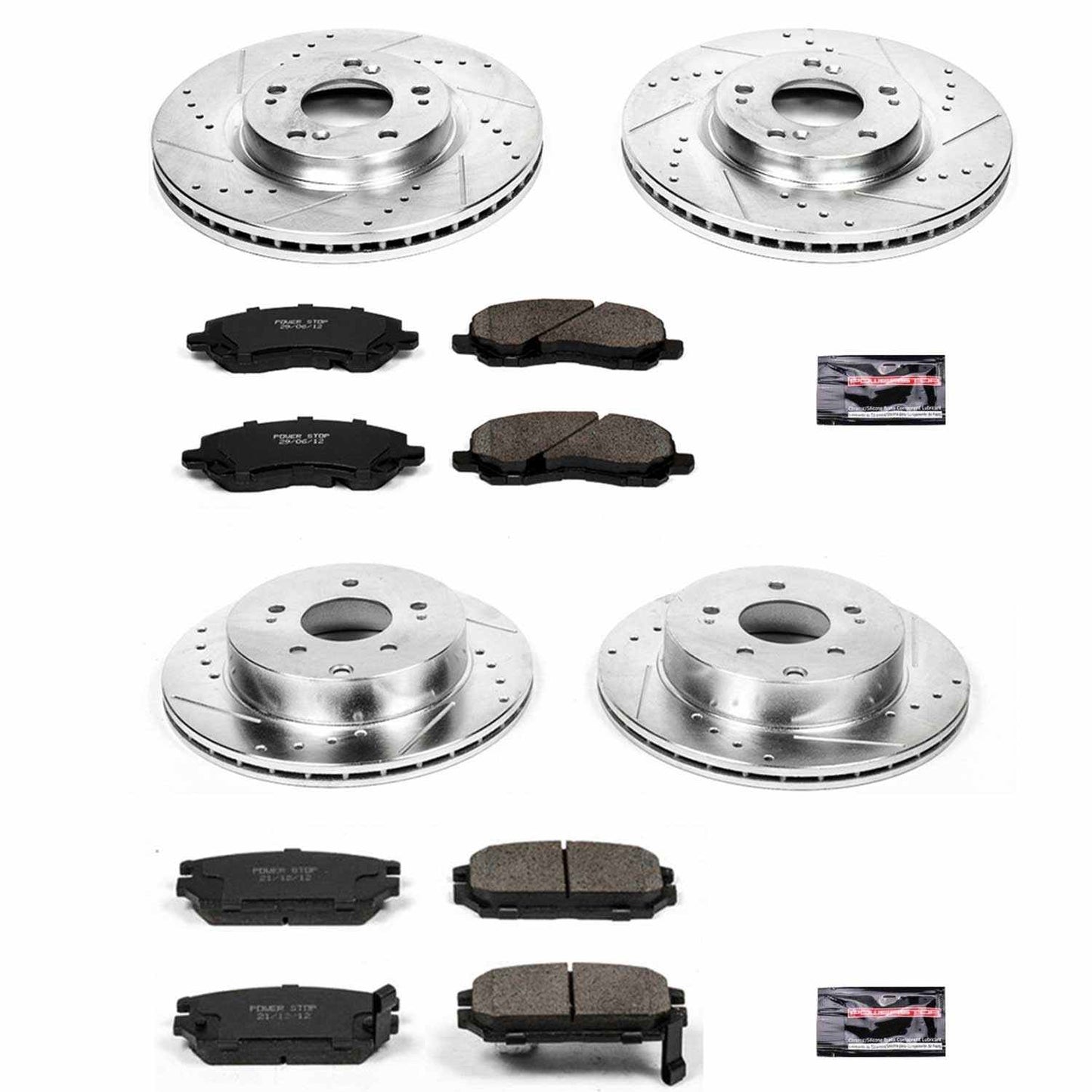 PowerStop Power Stop 06-12 Mitsubishi Eclipse Front & Rear Z23 Evolution Sport Brake Kit K2809