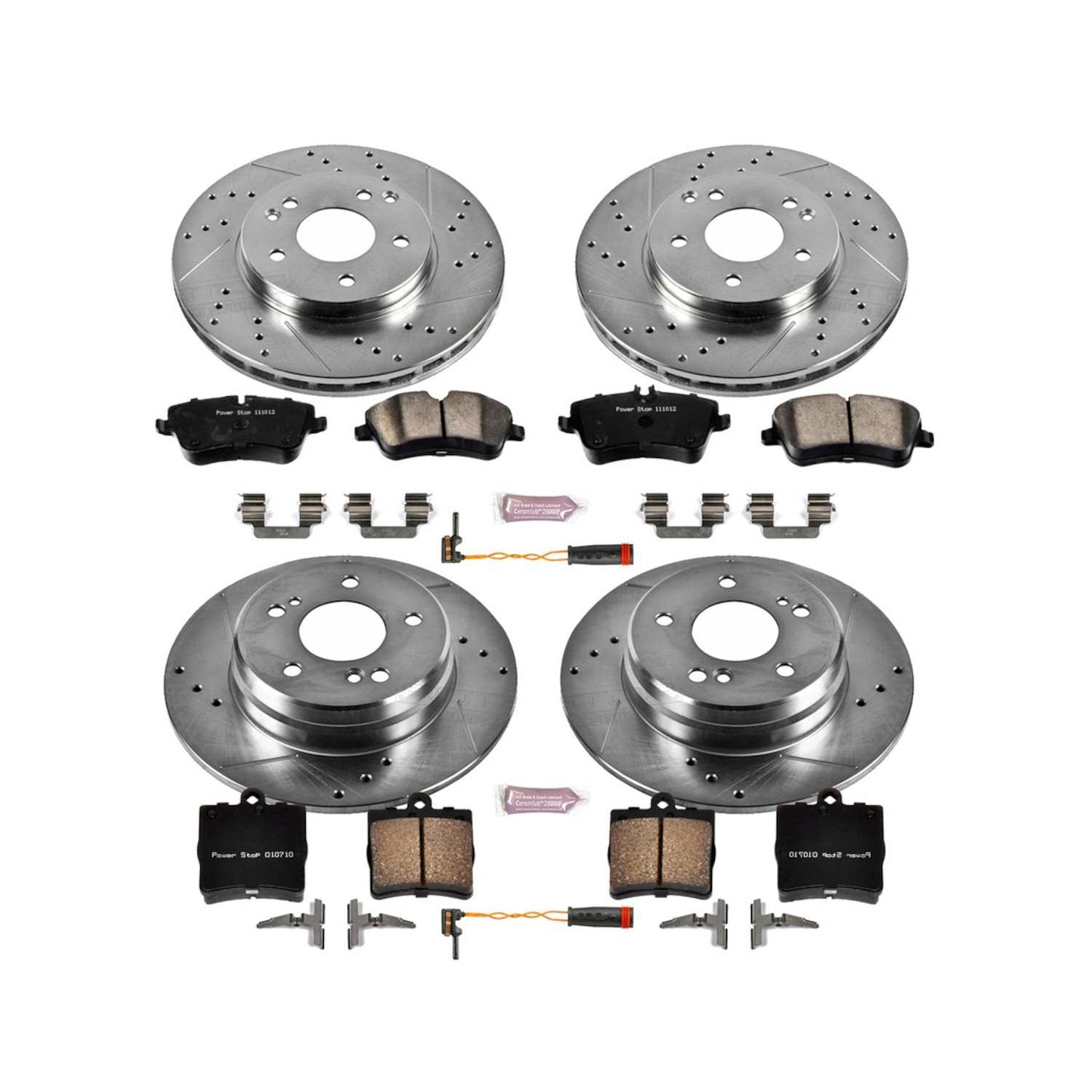 PowerStop Power Stop 02-05 Mercedes-Benz C230 Front & Rear Z23 Evolution Sport Brake Kit K2812