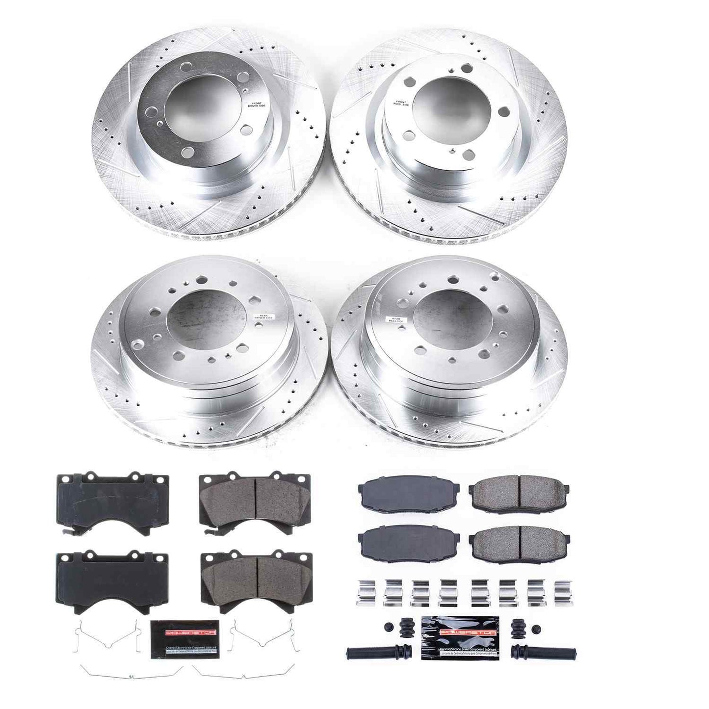 PowerStop Power Stop 16-18 Lexus LX570 Front & Rear Z23 Evolution Sport Brake Kit K2813