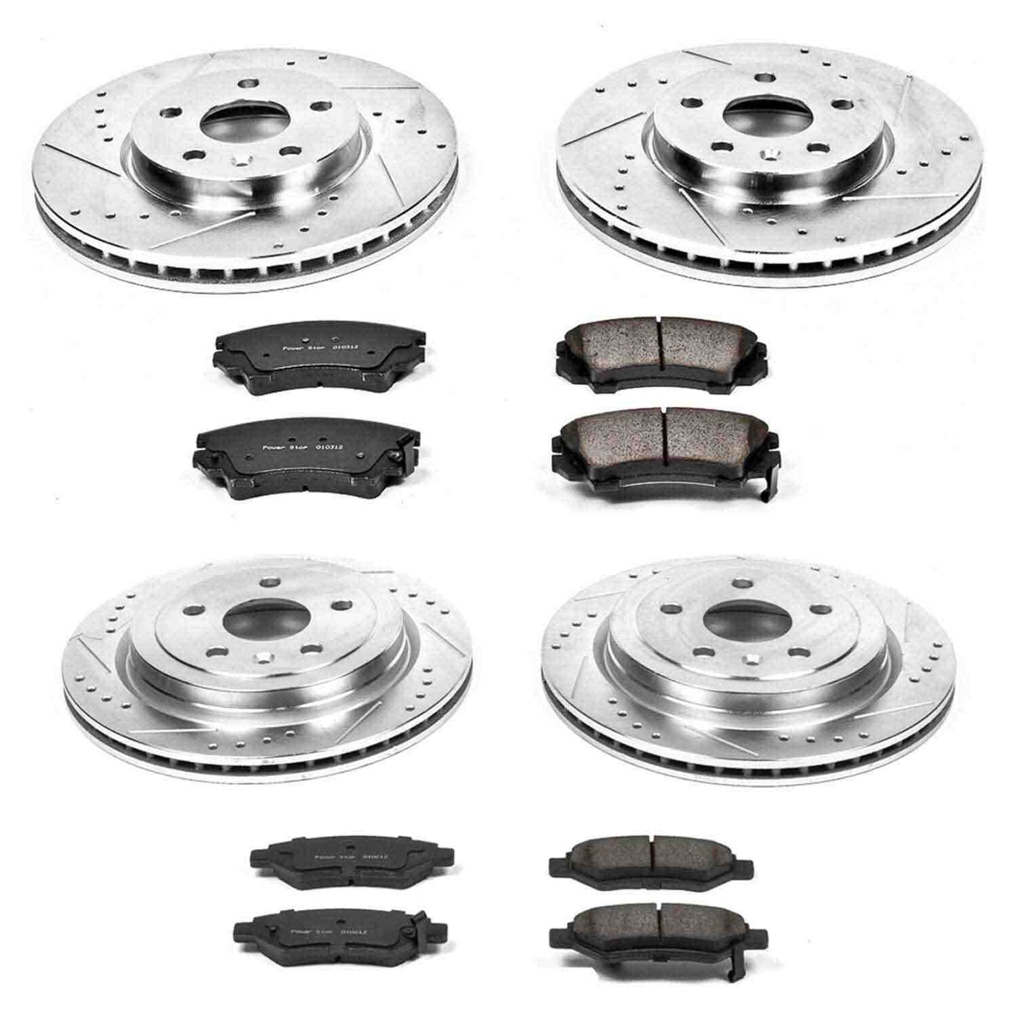PowerStop Power Stop 10-15 Chevrolet Camaro Front & Rear Z23 Evolution Sport Brake Kit K2816