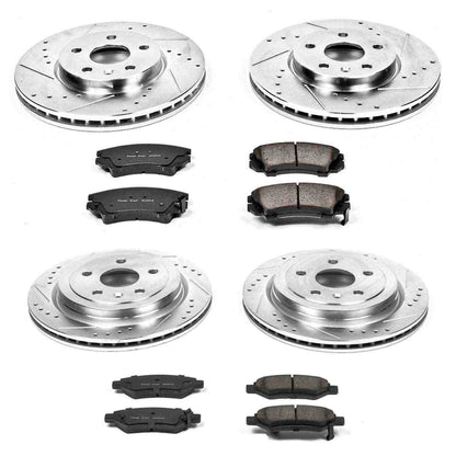 PowerStop Power Stop 10-15 Chevrolet Camaro Front & Rear Z23 Evolution Sport Brake Kit K2816