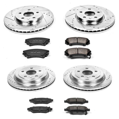 PowerStop Power Stop 10-15 Chevrolet Camaro Front & Rear Z23 Evolution Sport Brake Kit K2816