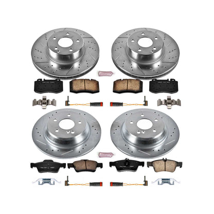 PowerStop Power Stop 2006 Mercedes-Benz S350 Front & Rear Z23 Evolution Sport Brake Kit K2817
