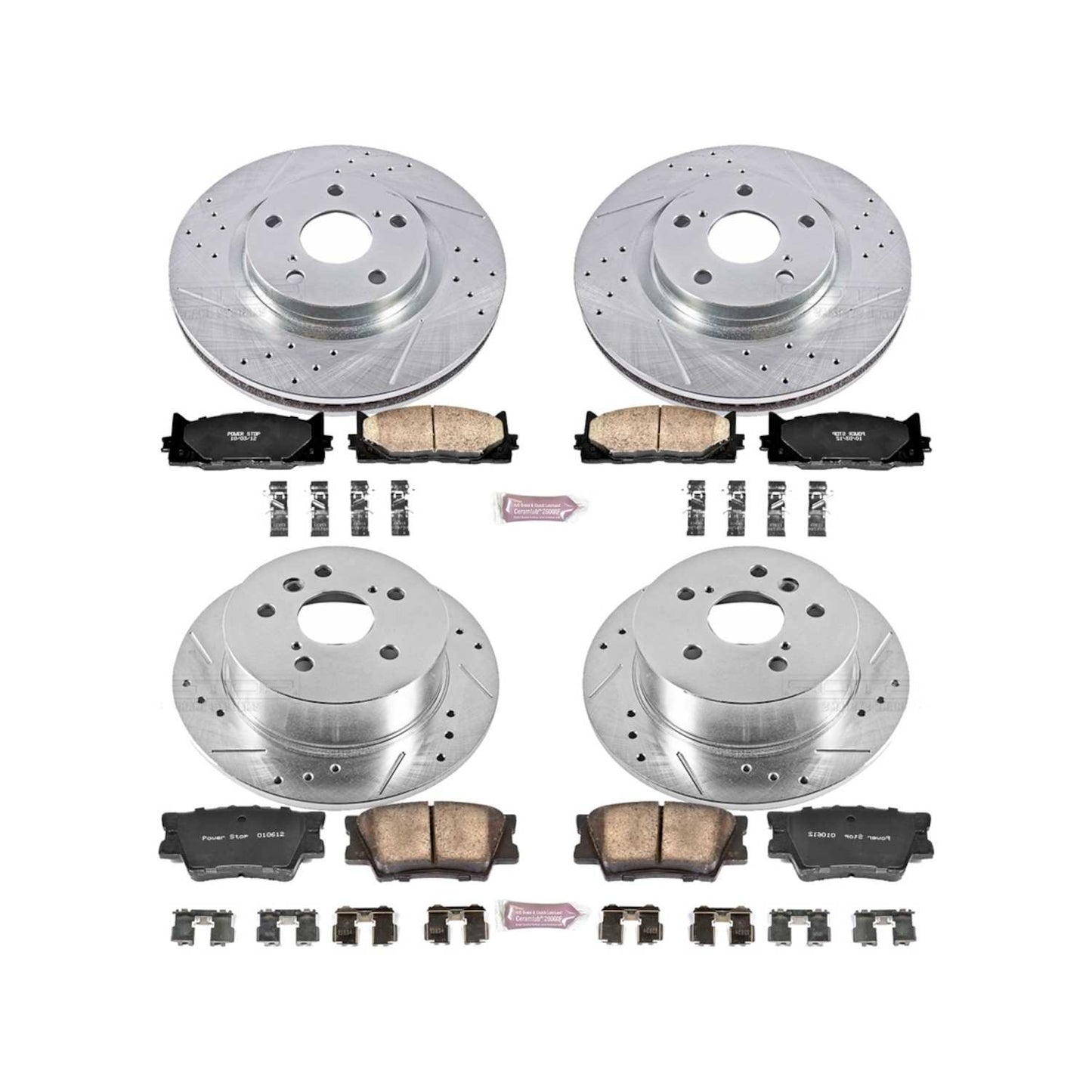 PowerStop Power Stop 07-12 Lexus ES350 Front & Rear Z23 Evolution Sport Brake Kit K2822