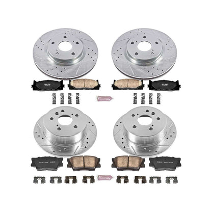 PowerStop Power Stop 07-12 Lexus ES350 Front & Rear Z23 Evolution Sport Brake Kit K2822