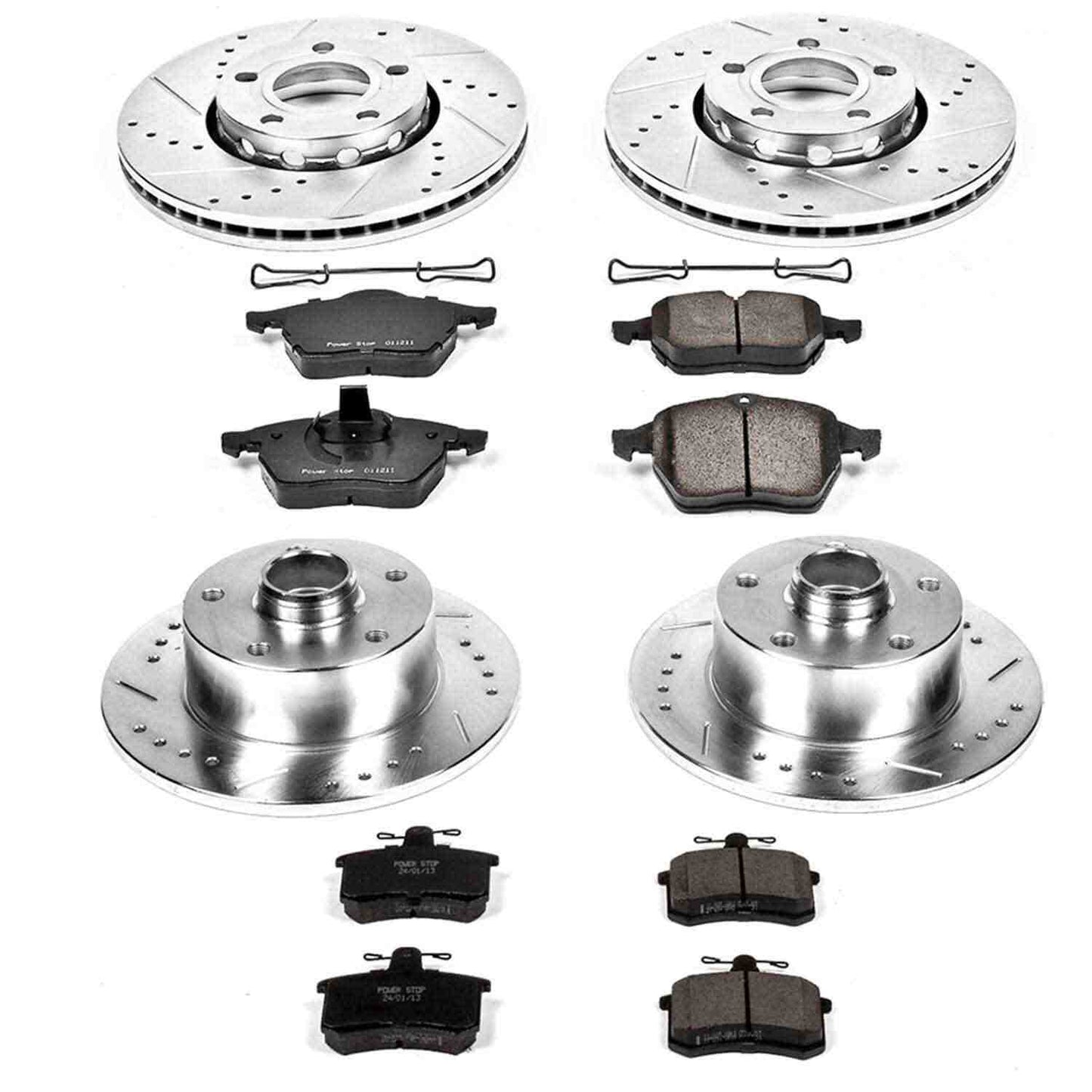 PowerStop Power Stop 96-97 Audi A4 Front & Rear Z23 Evolution Sport Brake Kit K2823