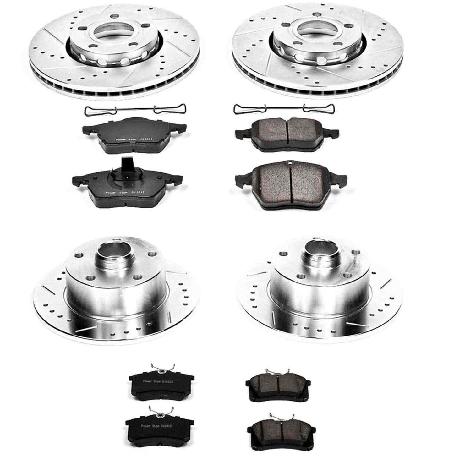 PowerStop Power Stop 97-98 Audi A4 Front & Rear Z23 Evolution Sport Brake Kit K2824