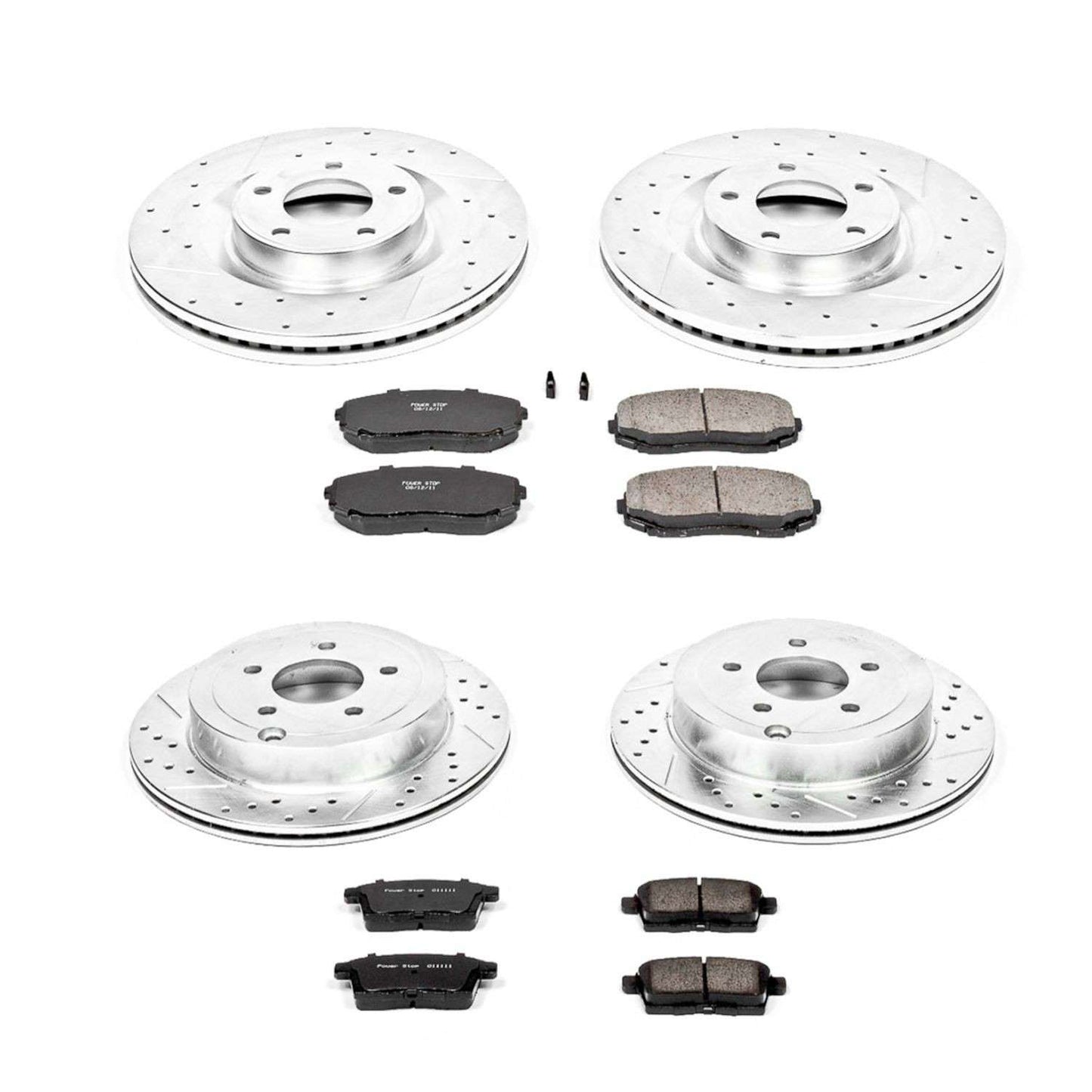 PowerStop Power Stop 07-10 Ford Edge Front & Rear Z23 Evolution Sport Brake Kit K2829