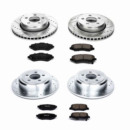 PowerStop Power Stop 07-11 Dodge Nitro Front & Rear Z23 Evolution Sport Brake Kit K2832