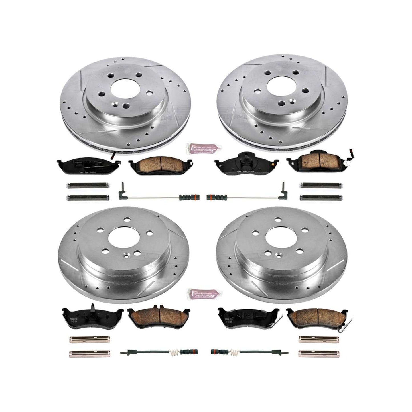 PowerStop Power Stop 98-03 Mercedes-Benz ML320 Front & Rear Z23 Evolution Sport Brake Kit K2833