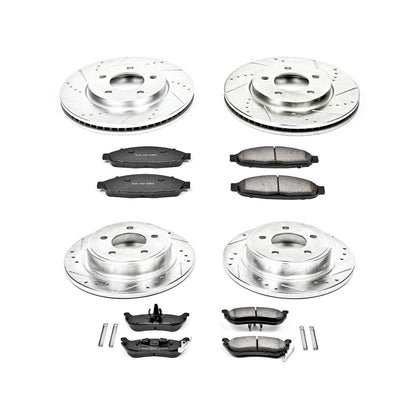 PowerStop Power Stop 04-08 Chrysler Pacifica Front & Rear Z23 Evolution Sport Brake Kit K2838