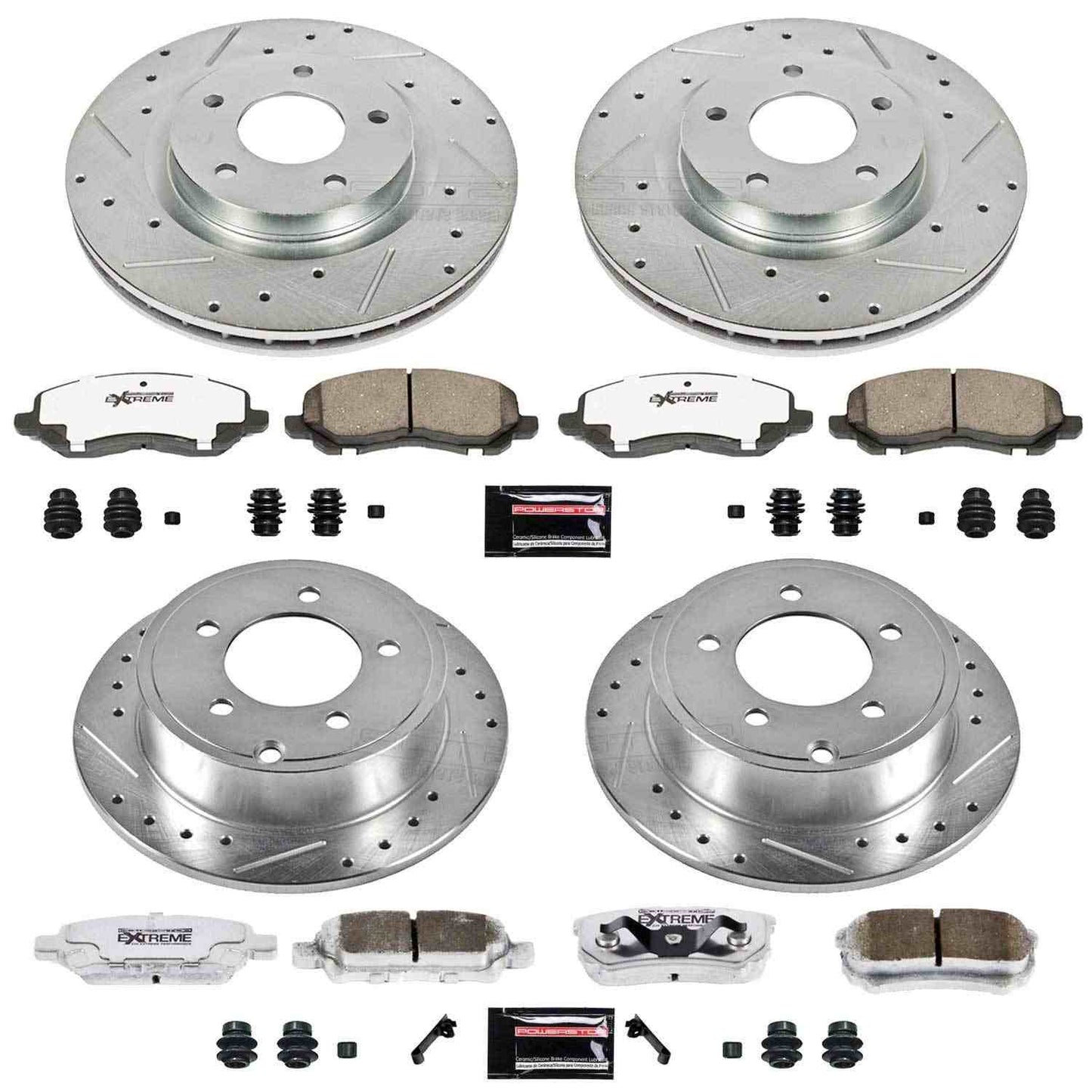 PowerStop Power Stop 11-14 Chrysler 200 Front & Rear Z26 Street Warrior Brake Kit K2840-26