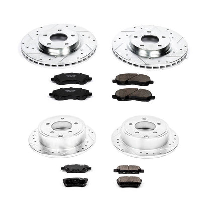PowerStop Power Stop 11-14 Chrysler 200 Front & Rear Z23 Evolution Sport Brake Kit K2840