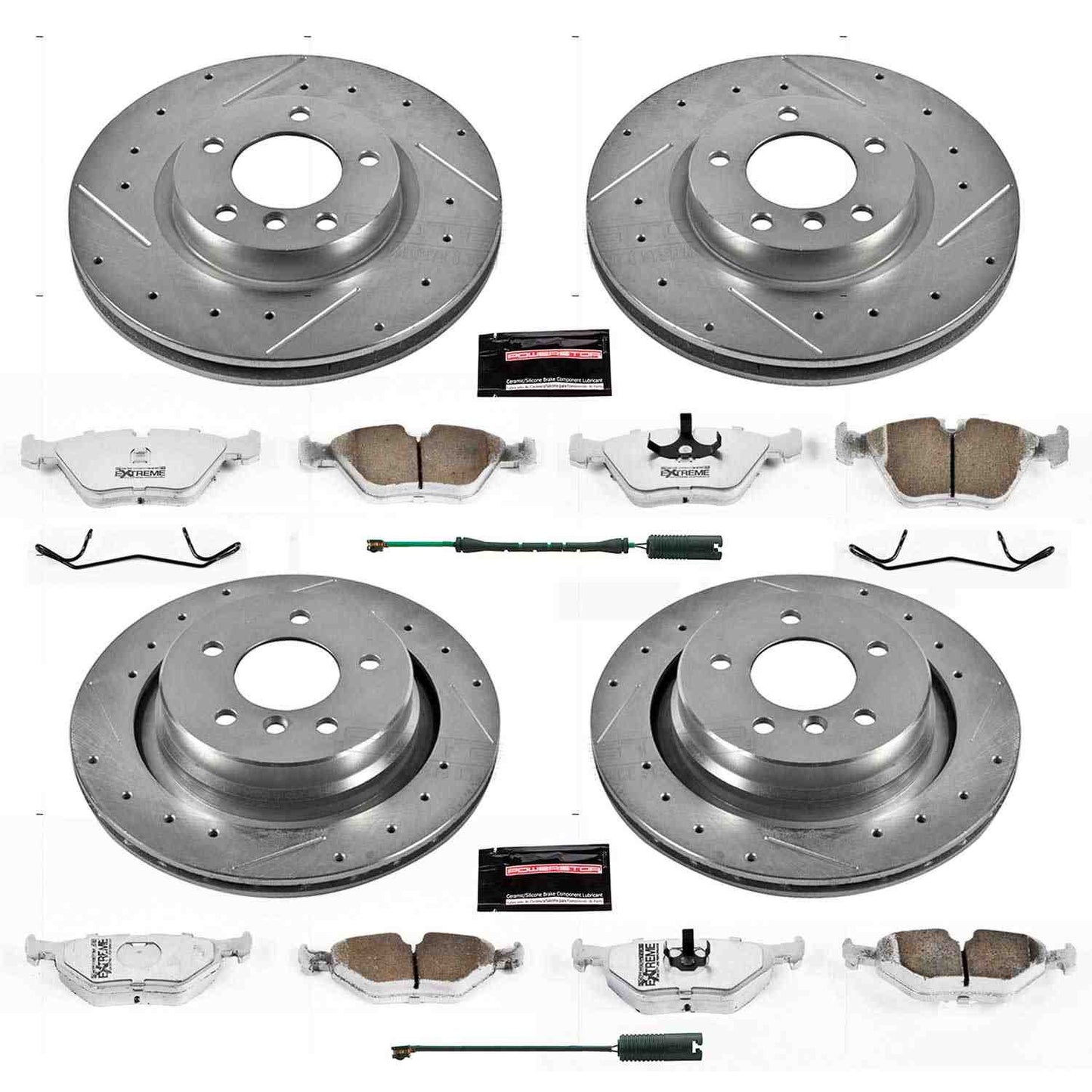 PowerStop Power Stop 98-02 BMW Z3 Front & Rear Z26 Street Warrior Brake Kit K2841-26