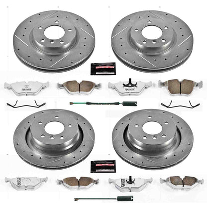 PowerStop Power Stop 98-02 BMW Z3 Front & Rear Z26 Street Warrior Brake Kit K2841-26