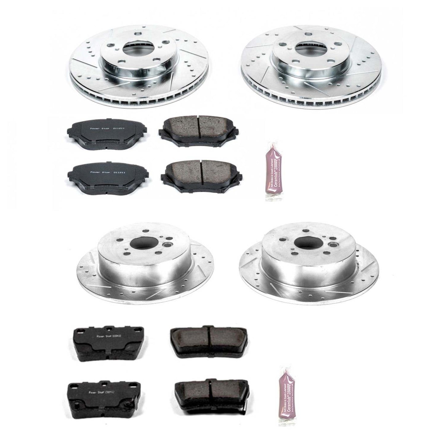 PowerStop Power Stop 04-05 Toyota RAV4 Front & Rear Z23 Evolution Sport Brake Kit K2842