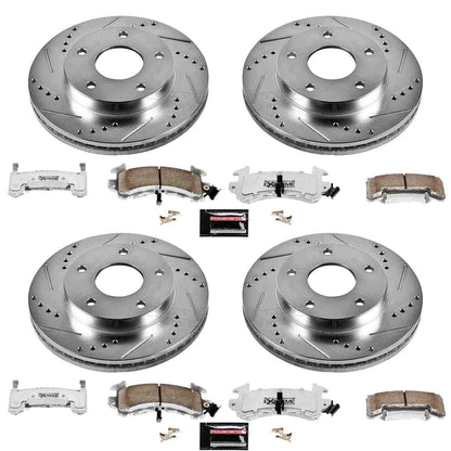 PowerStop Power Stop 79-85 Oldsmobile Toronado Front & Rear Z26 Street Warrior Brake Kit K2847-26