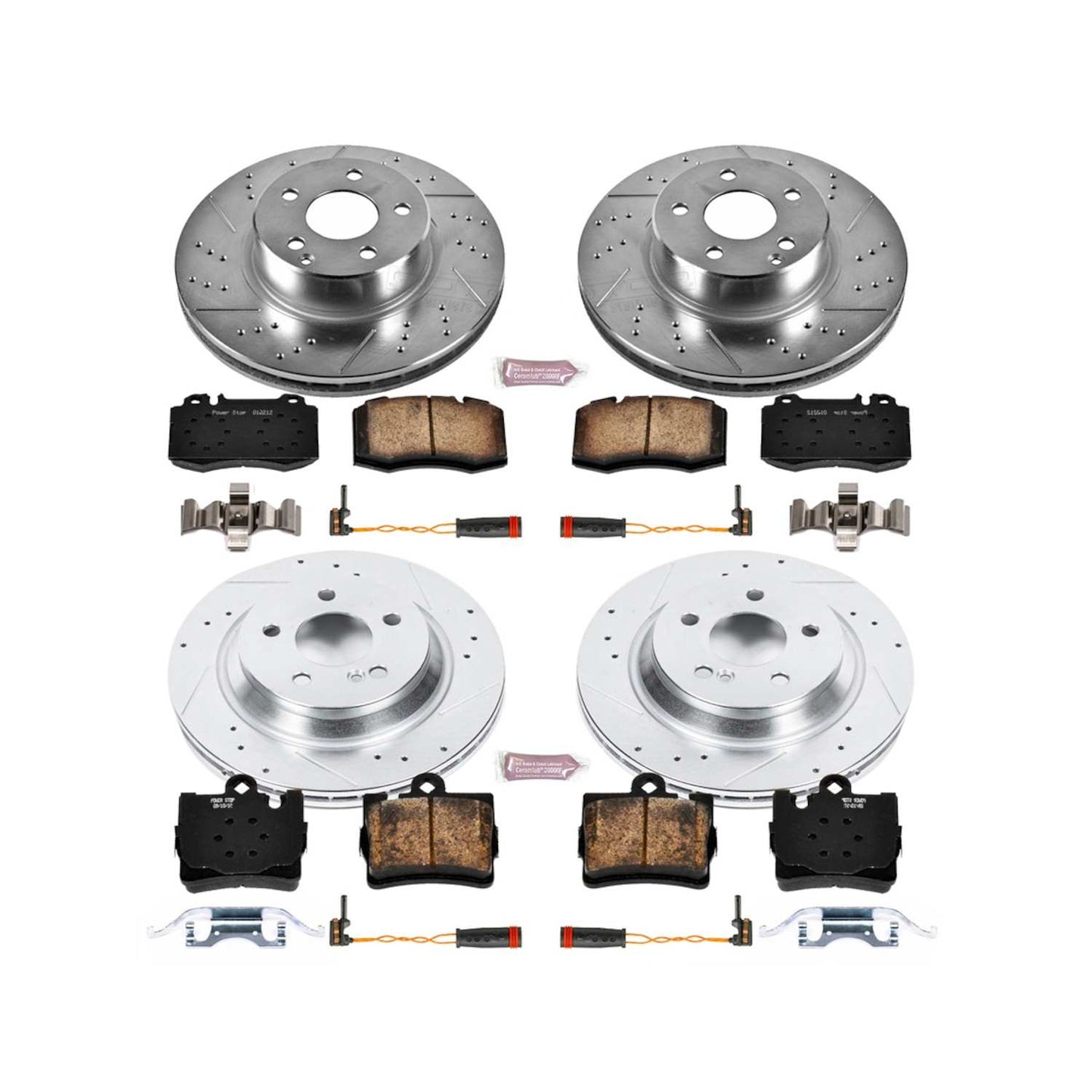 PowerStop Power Stop 02-03 Mercedes-Benz S500 Front & Rear Z23 Evolution Sport Brake Kit K2851