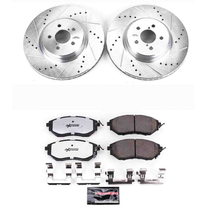 PowerStop Power Stop 14-18 Subaru Forester Front Z26 Street Warrior Brake Kit K285-26
