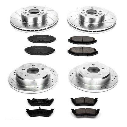 PowerStop Power Stop 98-02 Ford Crown Victoria Front & Rear Z23 Evolution Sport Brake Kit K2861