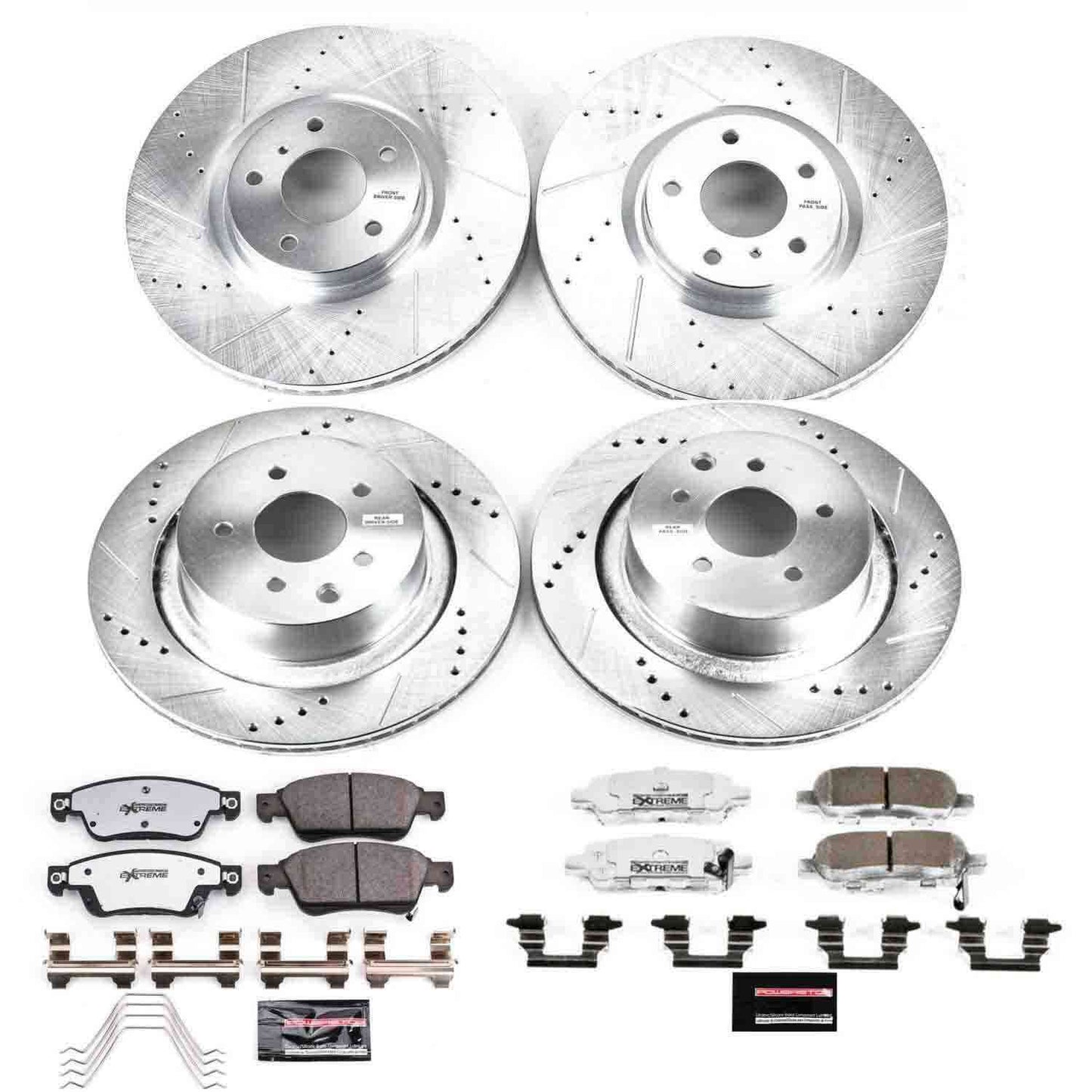 PowerStop Power Stop 07-08 Infiniti G35 Front & Rear Z26 Street Warrior Brake Kit K2862-26