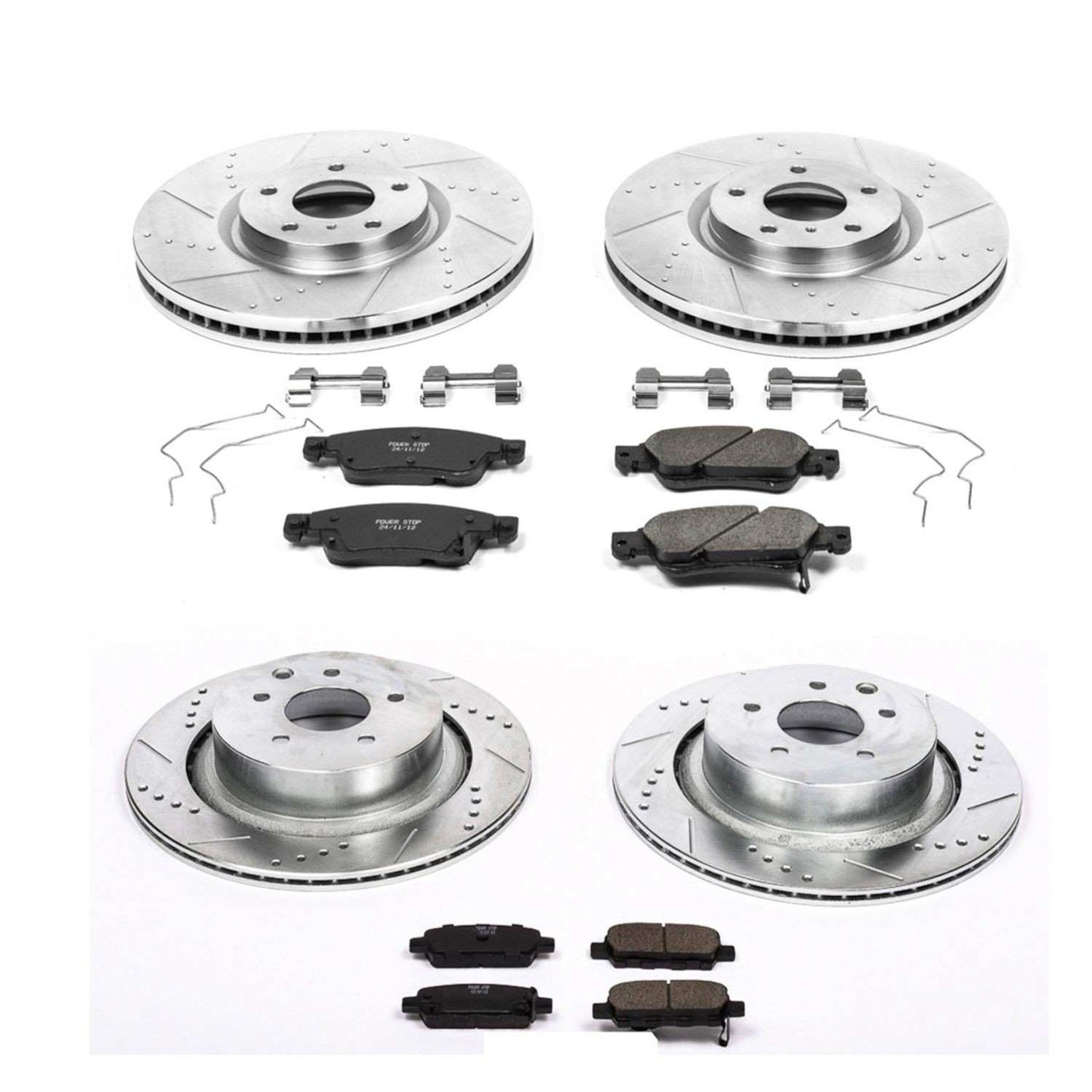 PowerStop Power Stop 07-08 Infiniti G35 Front & Rear Z23 Evolution Sport Brake Kit K2862