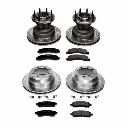 PowerStop Power Stop 99-02 Ford F-350 Super Duty Front & Rear Z23 Evolution Sport Brake Kit K2868