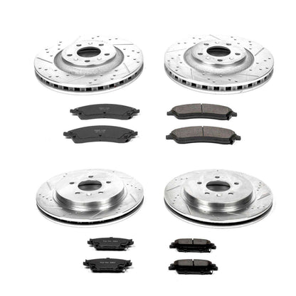 PowerStop Power Stop 06-07 Cadillac CTS Front & Rear Z23 Evolution Sport Brake Kit K2875