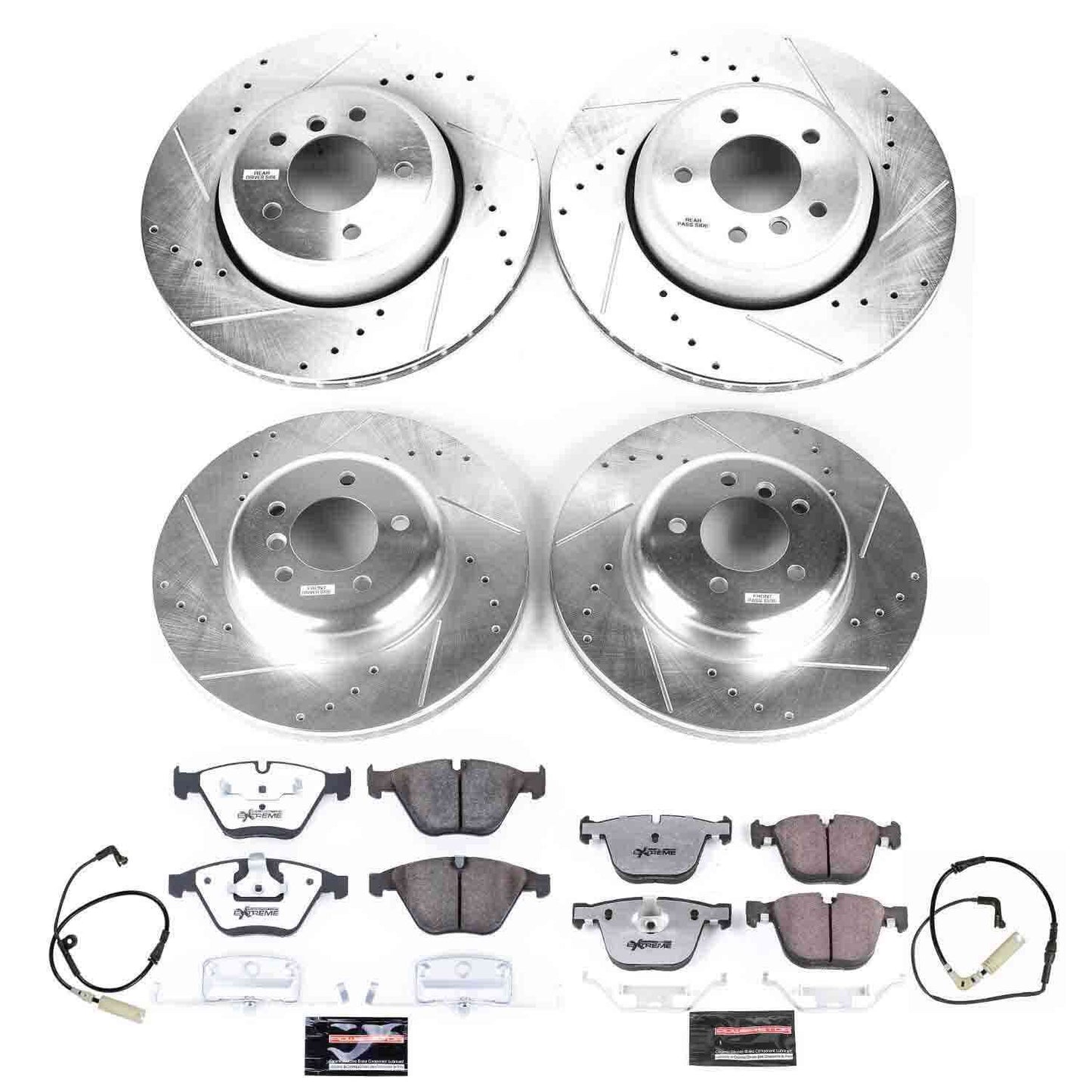 PowerStop Power Stop 08-10 BMW 535i Front & Rear Z26 Street Warrior Brake Kit K2877-26