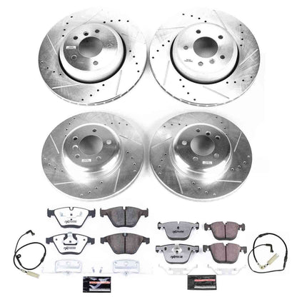 PowerStop Power Stop 08-10 BMW 535i Front & Rear Z26 Street Warrior Brake Kit K2877-26