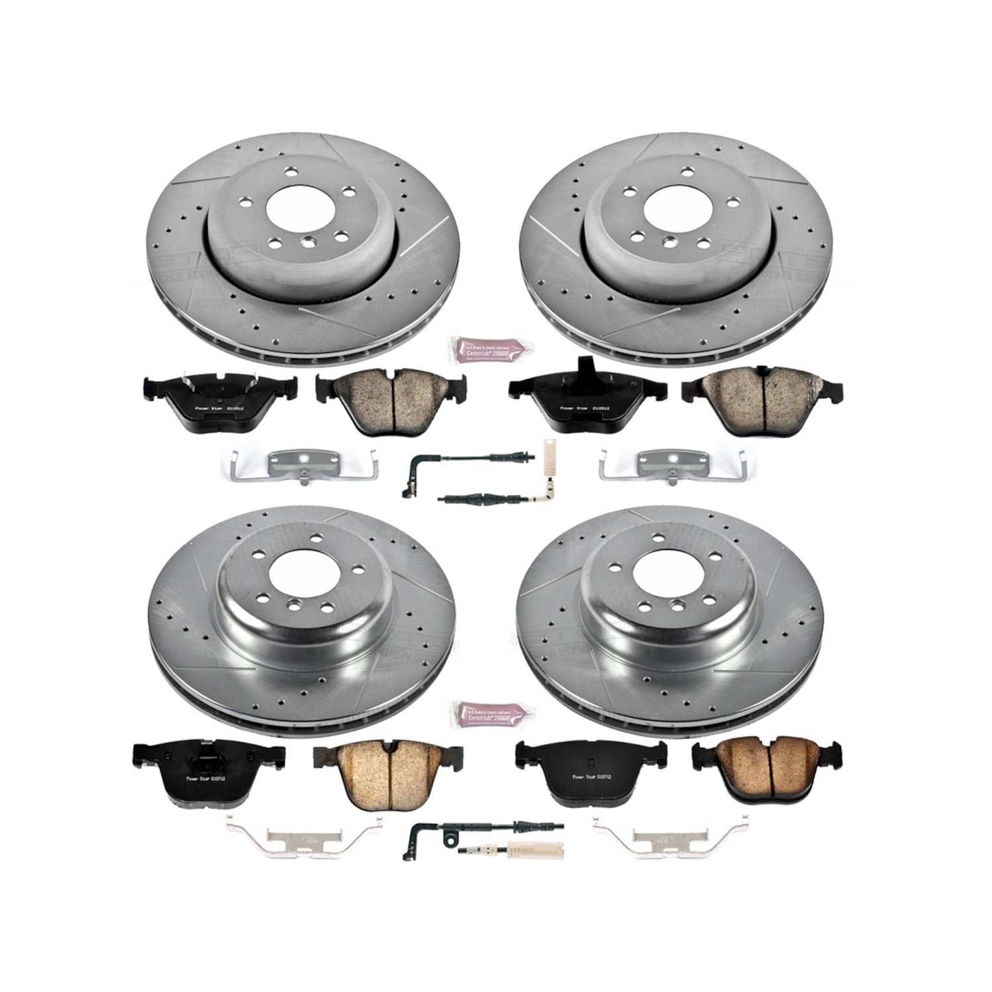 PowerStop Power Stop 08-10 BMW 535i Front & Rear Z23 Evolution Sport Brake Kit K2877