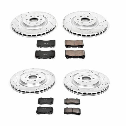 PowerStop Power Stop 04-07 Cadillac CTS Front & Rear Z23 Evolution Sport Brake Kit K2881