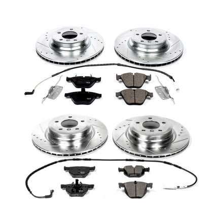 PowerStop Power Stop 2009 BMW 335i xDrive Front & Rear Z23 Evolution Sport Brake Kit K2883