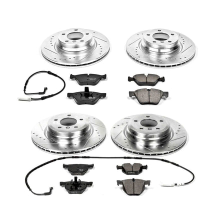 PowerStop Power Stop 2006 BMW 330i Front & Rear Z23 Evolution Sport Brake Kit K2886
