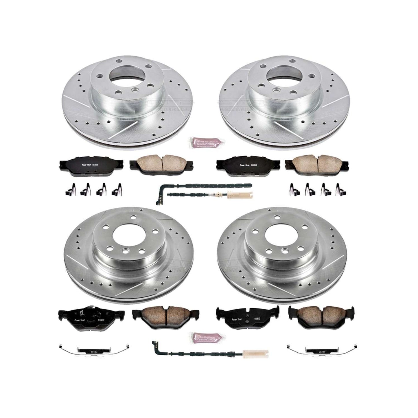 PowerStop Power Stop 2006 BMW 325i Front & Rear Z23 Evolution Sport Brake Kit K2890
