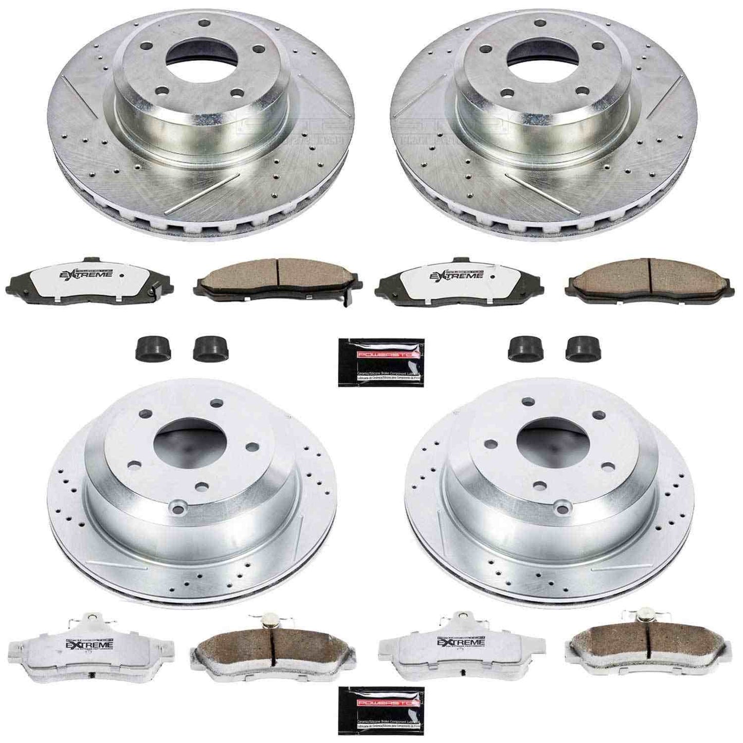 PowerStop Power Stop 05-06 Pontiac GTO Front & Rear Z26 Street Warrior Brake Kit K2893-26