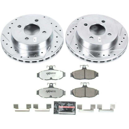 Power Stop 1993 Ford Mustang Rear Z26 Street Warrior Brake Kit K2906-26