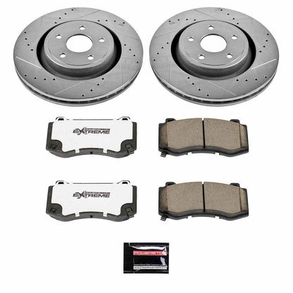 PowerStop Power Stop 06-10 Jeep Grand Cherokee Front Z26 Street Warrior Brake Kit K2924-26