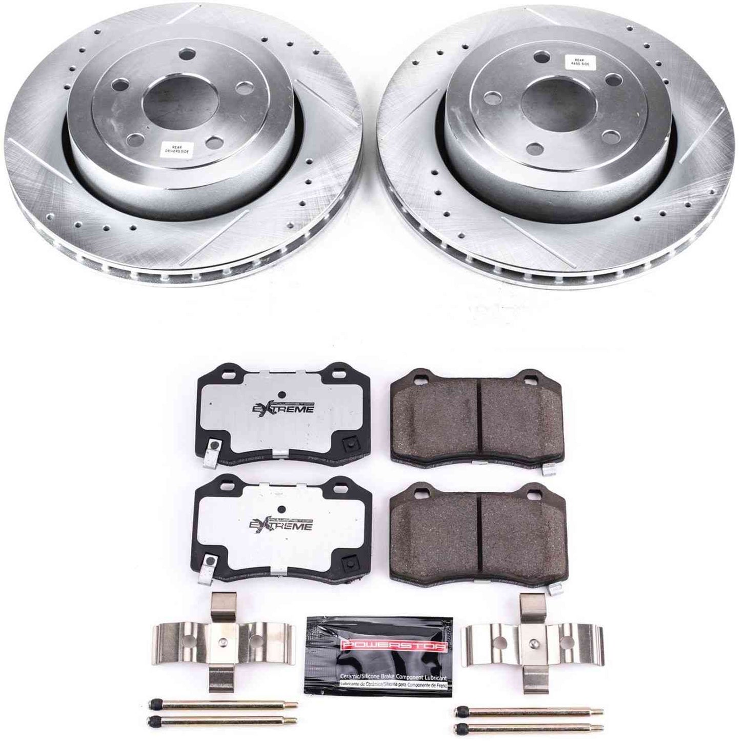 PowerStop Power Stop 06-10 Jeep Grand Cherokee Rear Z26 Street Warrior Brake Kit K2949-26