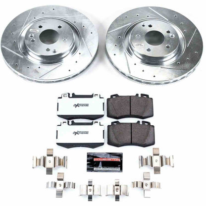 PowerStop Power Stop 2004 Mercedes-Benz C230 Front Z26 Street Warrior Brake Kit K2950-26
