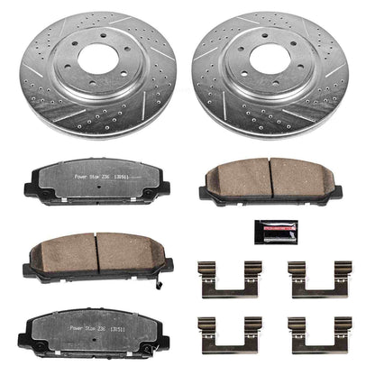 PowerStop Power Stop 08-10 Infiniti QX56 Front Z36 Truck & Tow Brake Kit K2961-36