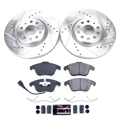PowerStop Power Stop 15-18 Audi Q3 Front Z23 Evolution Sport Brake Kit K2963